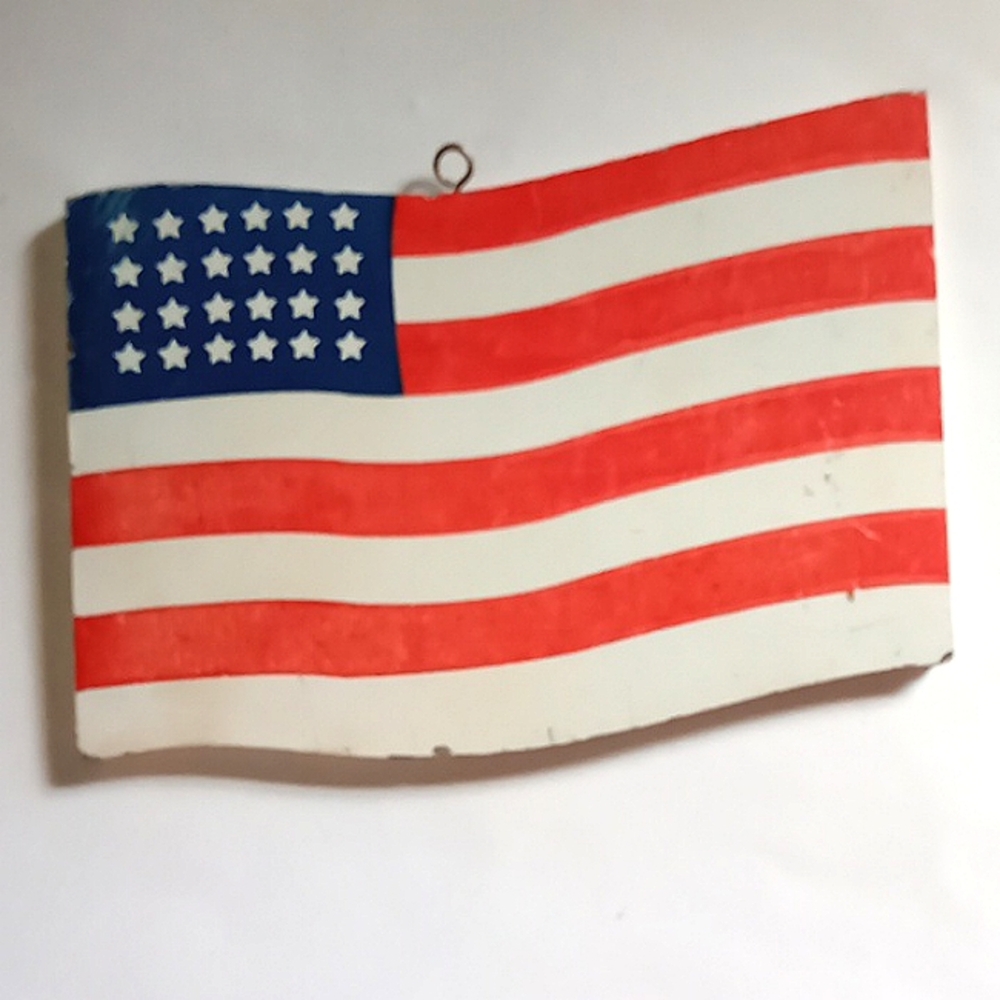Vintage American Flag Sign